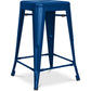 Bar stool - Industrial design - Matte steel - 60cm - New edition - Stylix