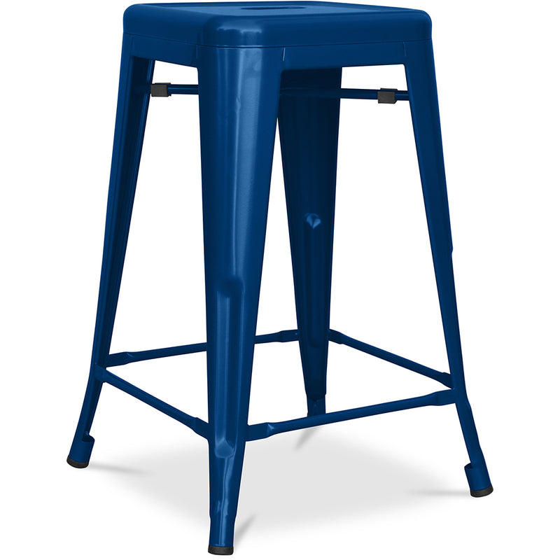 Taburete de Bar - Diseño Industrial - Acero Mate - 60cm - Nueva edición - Stylix