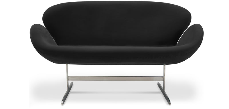 Canapé Courbé 2 Places - Revêtement en Tissu - Svin