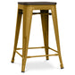Bar Stool - Industrial Design - Wood and Steel - 60cm - Stylix