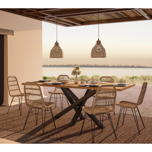 Rattan Dining Chair - Boho Style - Many - gallery 10