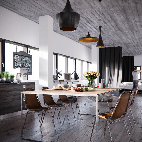 Pack of 3 Pendant Ceiling Lamps - Industrial Design - Extensive - gallery 12