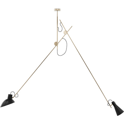 Lampe de plafond à bras articulés - Lampe suspendue - 2 bras - Pats