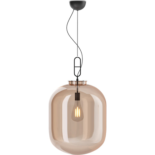 Lampe de plafond en cristal - Lampe suspendue design moyenne - Grau