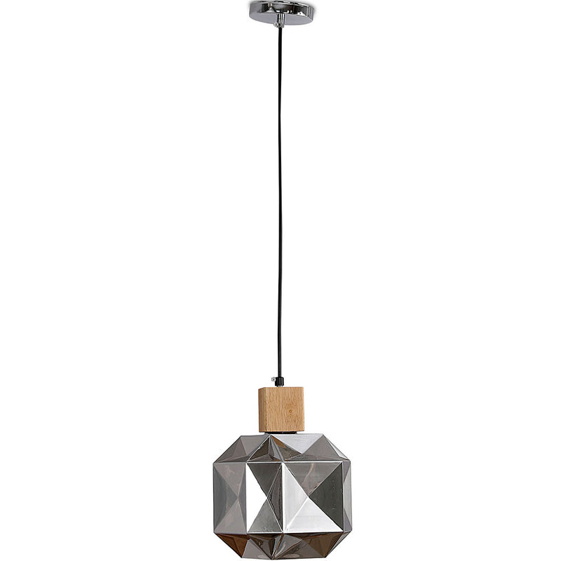 Lampe de plafond en bois et verre - Lampe suspendue design - Bumba