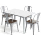 Pack Table à manger et 4 chaises à manger Design industriel - Nouvelle édition- Bistrot Stylix