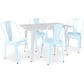 Pack Table à manger et 4 Chaises à manger Design industriel - Nouvelle édition- Bistrot Stylix