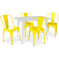 Pack Table à manger et 4 Chaises à manger Design industriel - Nouvelle édition- Bistrot Stylix