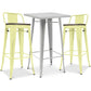 Pack Tabouret de Table & 2 Tabourets de Bar Design Industriel - Nouvelle Edition -Bistrot Stylix