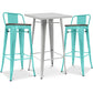 Pack Tabouret de Table & 2 Tabourets de Bar Design Industriel - Nouvelle Edition -Bistrot Stylix