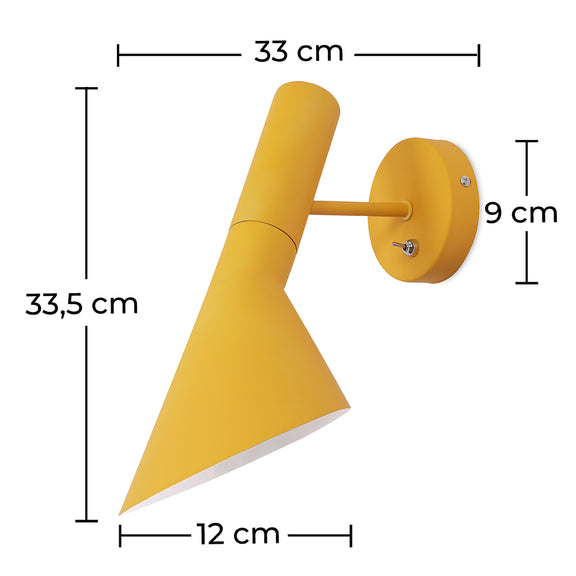 Wall Mounted Lamp - Narn - Dimensions diagram