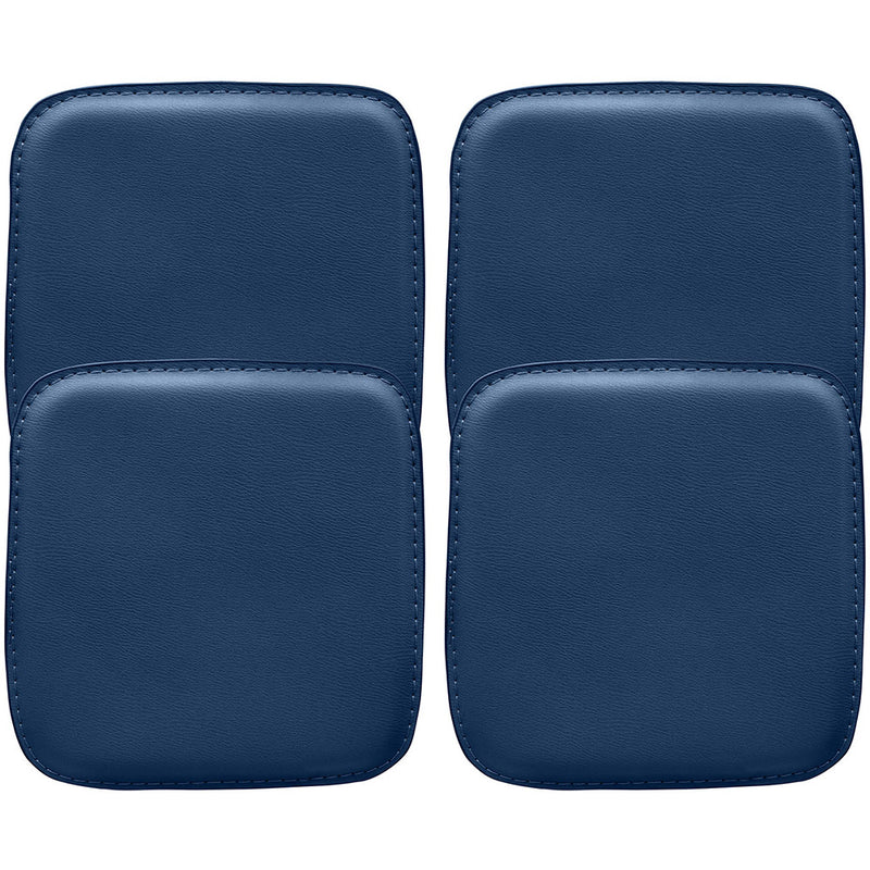 Pack of 4 Magnetic Cushions for Square Seat Chair – Faux Leather – Stylix