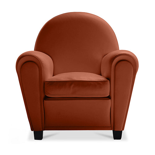 Fauteuil avec Accoudoirs - Revêtu de Similicuir - Club