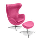 Fauteuil Design Oeuf avec Repose-Pieds - Revêtement en Similicuir - Brave