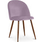 Dining chair - Upholstered in velvet - Scandinavian design - Evelyne