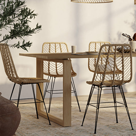 Rattan Dining Chair - Boho Style - Mia - gallery 7
