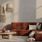 Almofada quadrada de fio reciclado ao estilo Boho Bali, capa + enchimento - Christina