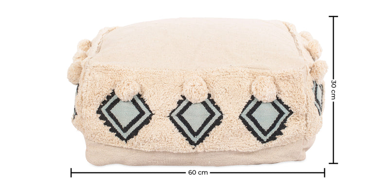 Boho Bali Style Pouffe Seat - Adelaida - gallery 8