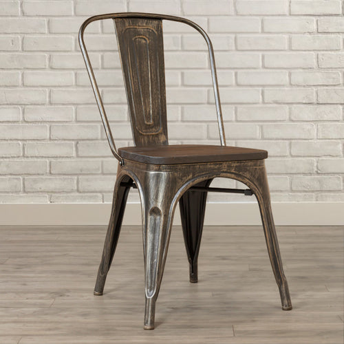 Tolix Chair Wooden New edition - Metal