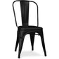 Sedia da pranzo in acciaio - Design industriale - Stylix