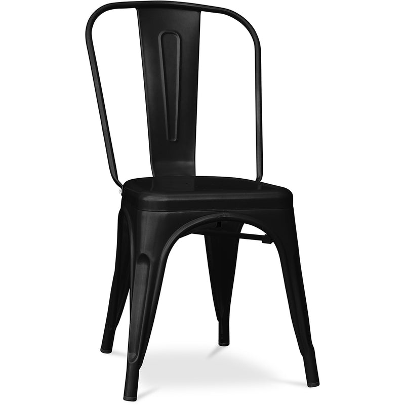 Sedia da pranzo in acciaio - Design industriale - Stylix