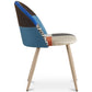 Dining Chair - Upholstered in Patchwork - Scandinavian Style - Evelyne