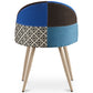 Dining Chair - Upholstered in Patchwork - Scandinavian Style - Evelyne