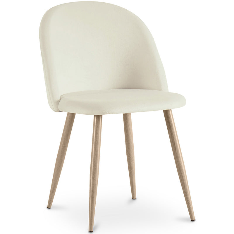 Dining Chair - Velvet Upholstered - Scandinavian Style - Evelyne