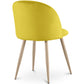 Dining Chair - Velvet Upholstered - Scandinavian Style - Evelyne