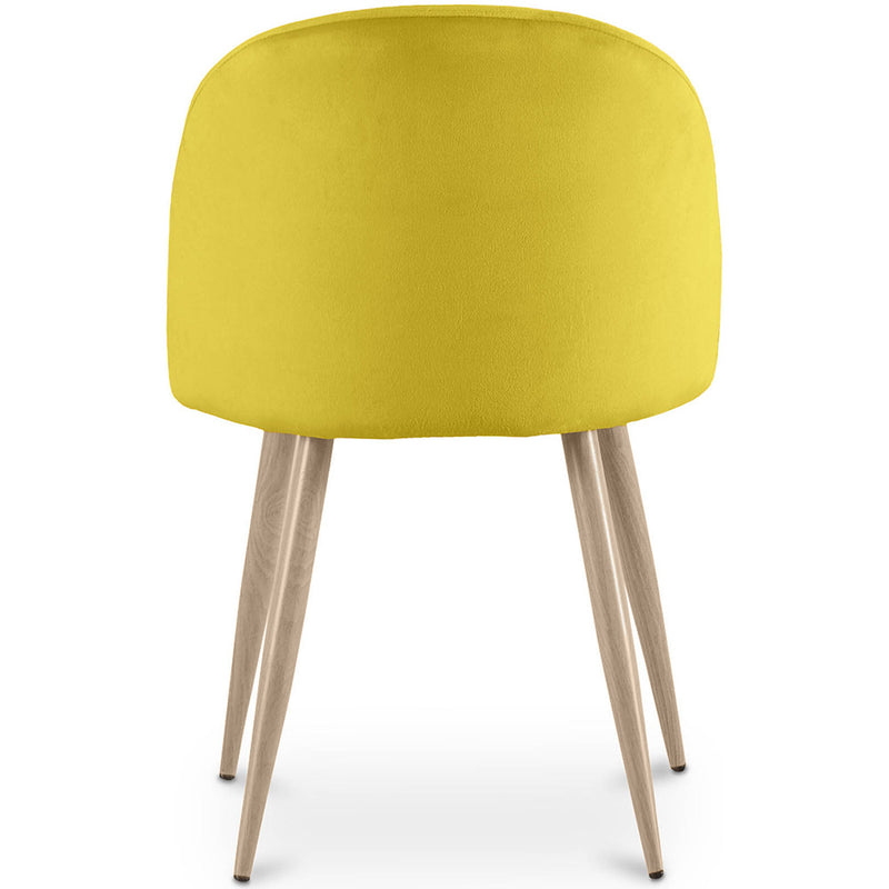 Dining Chair - Velvet Upholstered - Scandinavian Style - Evelyne