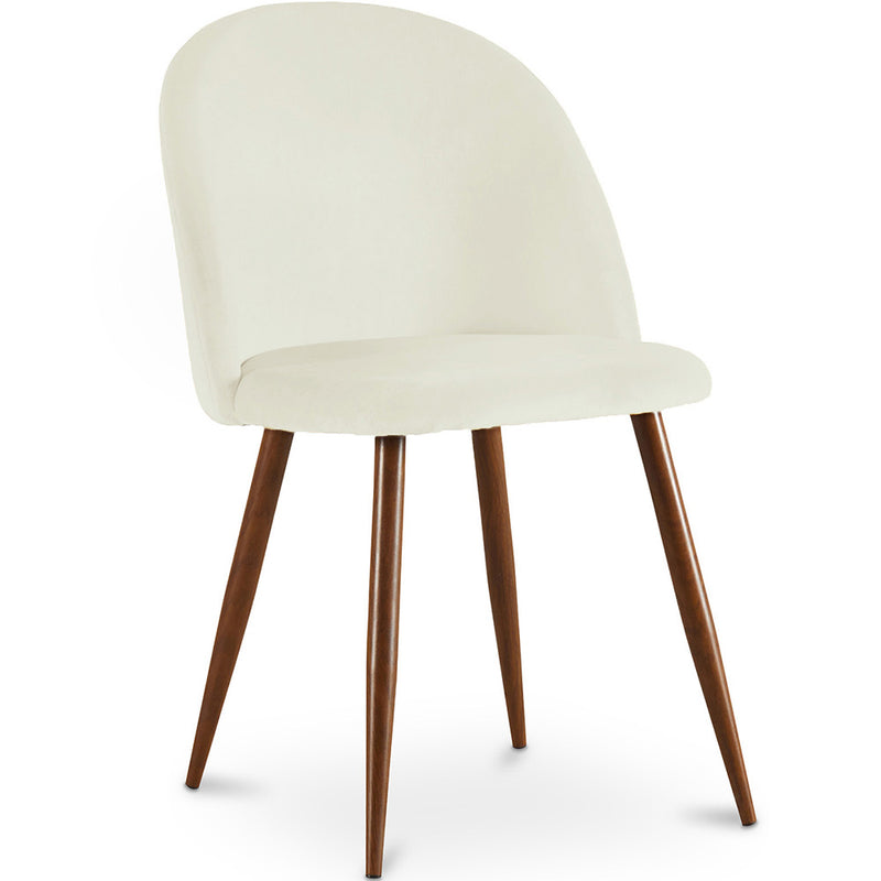 Dining Chair - Upholstered in Velvet - Scandinavian Design - Evelyne