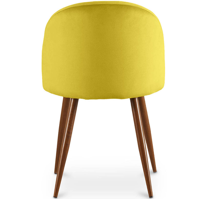 Dining Chair - Upholstered in Velvet - Scandinavian Design - Evelyne