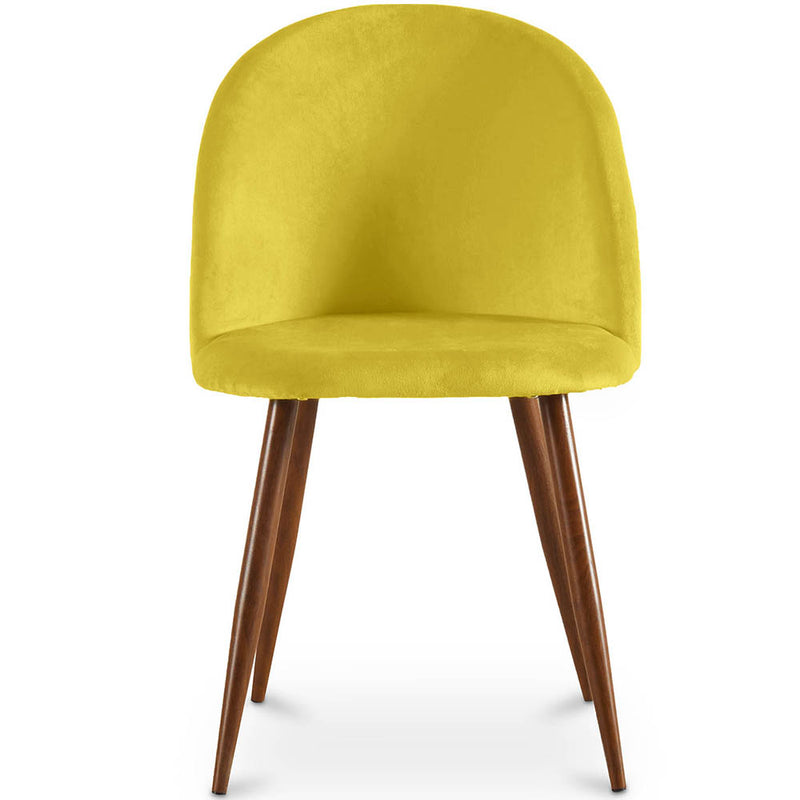 Dining Chair - Upholstered in Velvet - Scandinavian Design - Evelyne
