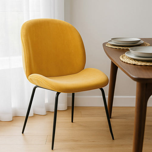 Dining Chair - Upholstered in Velvet - Retro - Elias - gallery 2