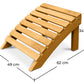 Wooden Footstool for Garden Chair - Alana - gallery 5