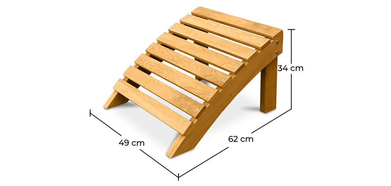 Wooden Footstool for Garden Chair - Alana - gallery 5