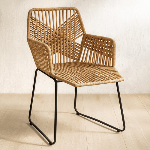 Rattan Dining Chair - Garden Chair Boho Bali Design - Tale - gallery 1