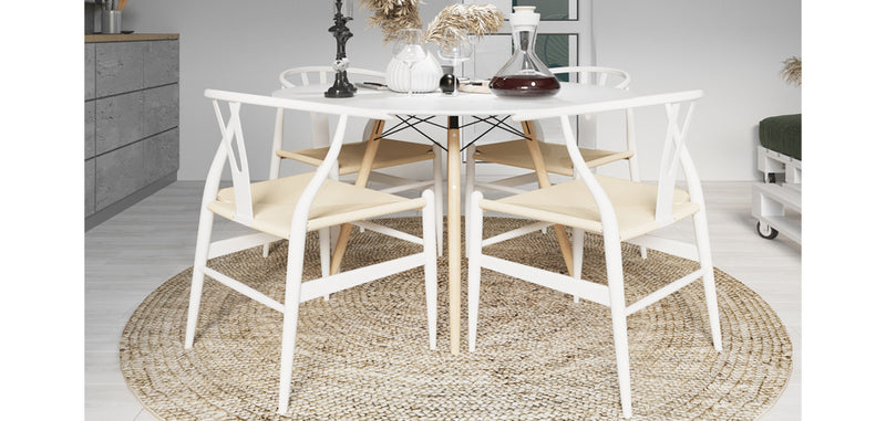 Pack of 2 Dining chair Wish Scandi Style Premium Design Wooden Cord Seat