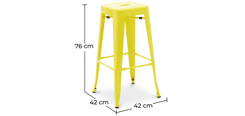 Barhocker - Industrielles Design - 76cm - Stylix