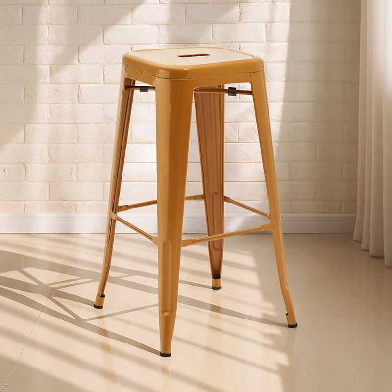 Bar Stool Tolix Style Industrial Design Matte Metal - 76 cm - New Edition