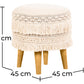 Pouf sgabello stile boho Bali, cotone - Debra