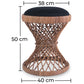 Tabouret rond en rotin - Style Boho Bali - Petit - Heley