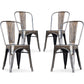 Pack of 4 Dining Chairs - Industrial Design - New Edition - Stylix - gallery 1