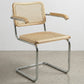Dining Chair with Armrests - Vintage Design - Wood and Rattan - Bruna - gallery 5