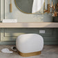Pouf Bench Vanity – White Bouclé – Loui