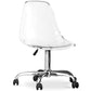 Office chair with transparent casters - Swivel office chair - Lucy