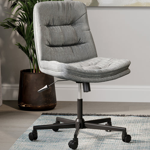 Upholstered Office Chair - Swivel - Catherine