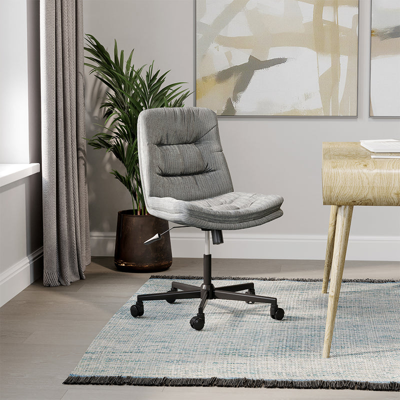 Upholstered Office Chair - Swivel - Catherine
