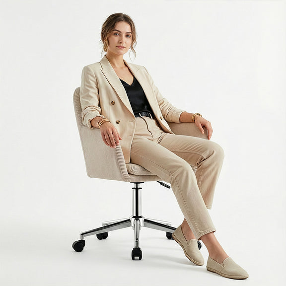 Swivel Office Chair with Armrests - Lumby - gallery 3