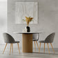 Dining Chair - Upholstered in Velvet - Backrest with Pattern - Evelyne